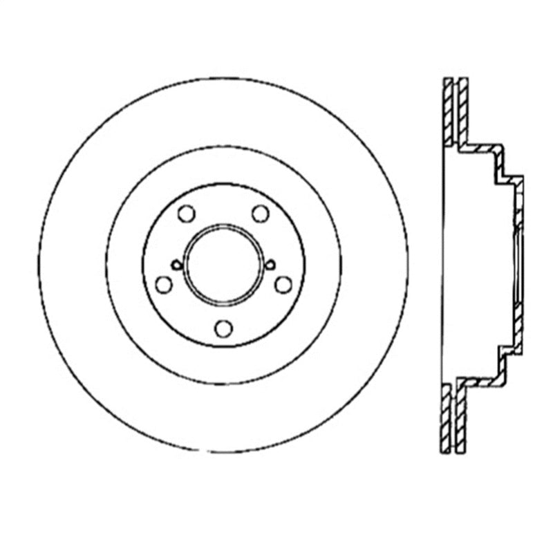 Rotor ranurado trasero derecho StopTech Power Slot WRX 06-07 / LGT 05-08