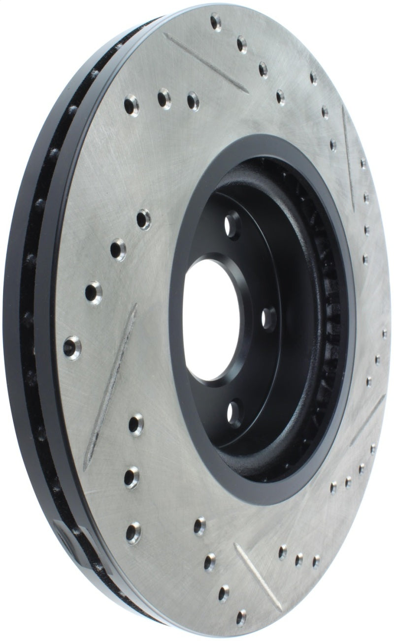 Rotor delantero derecho ranurado y perforado StopTech 06-07 350Z / 05-07 G35 exp Sport/ 06-07 G35X SportStop