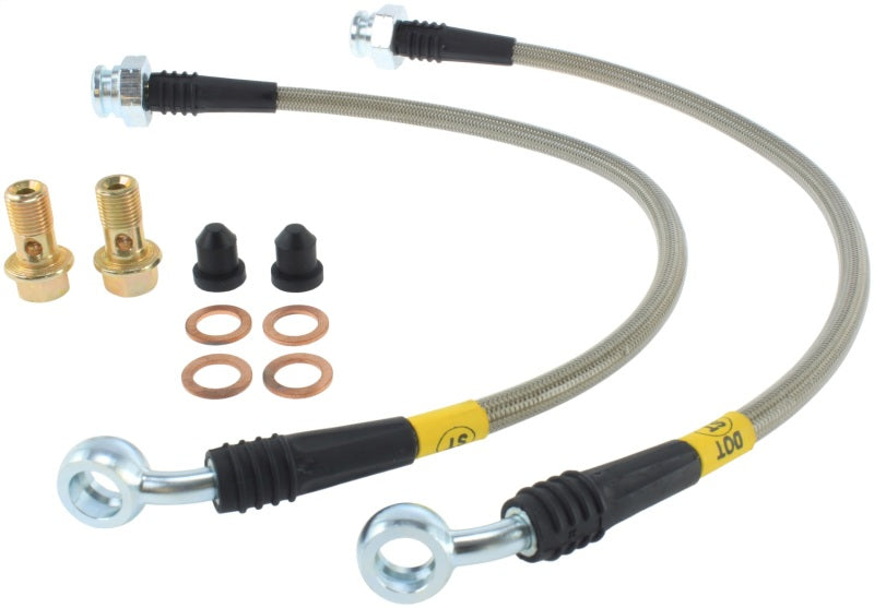 Conductos de freno traseros de acero inoxidable StopTech 09+ Nissan GTR