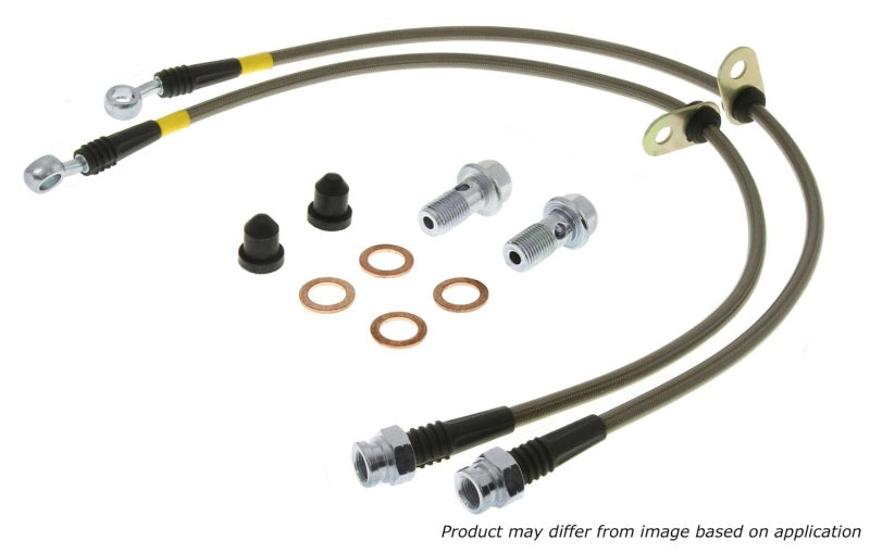 Conductos de freno delanteros de acero inoxidable StopTech 06-17 Lexus HS250h / Toyota RAV4