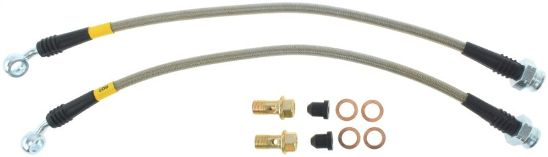 Conductos de freno traseros de acero inoxidable StopTech 09+ Nissan GTR