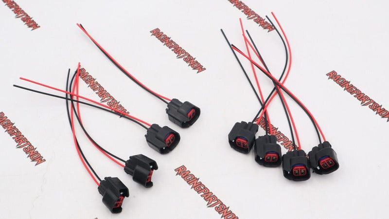 8 piezas EV6 EV14 USCAR conector de inyector de combustible cable flexible Dodge LS2 LS3 GM Ford
