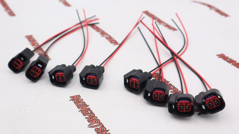 8 piezas EV6 EV14 USCAR conector de inyector de combustible cable flexible Dodge LS2 LS3 GM Ford