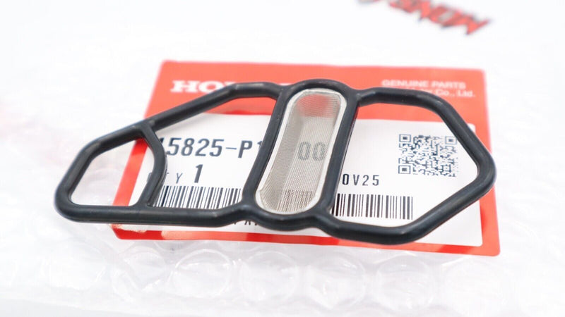 Junta de solenoide VTEC inferior OEM Honda 15825-P13-005, sello de malla, pieza original