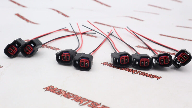8 piezas EV6 EV14 USCAR conector de inyector de combustible cable flexible Dodge LS2 LS3 GM Ford