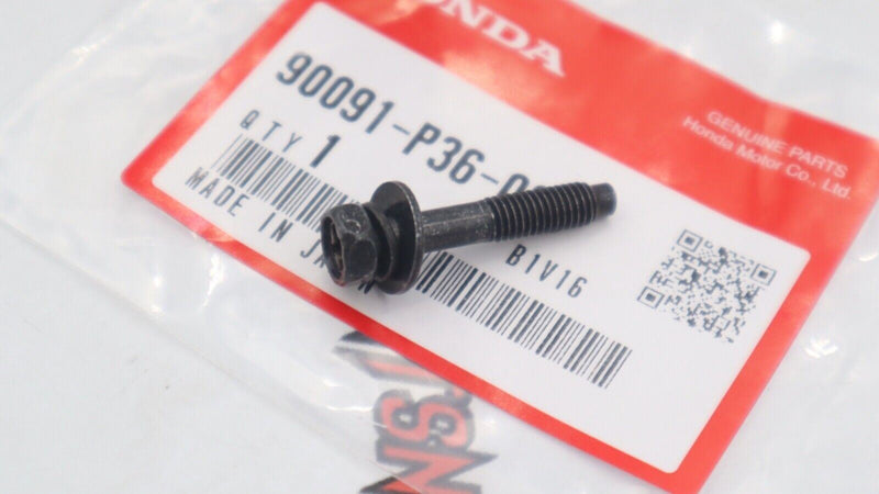 Tornillo de tapa de caja de filtro de aire de motor Honda original OEM 5x28 Perno de tapa 90091-P36-000