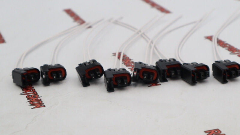 Conectores, pinzas, cables y mazos de cables para inyectores de combustible Delphi Mini, cantidad: 8 Multec