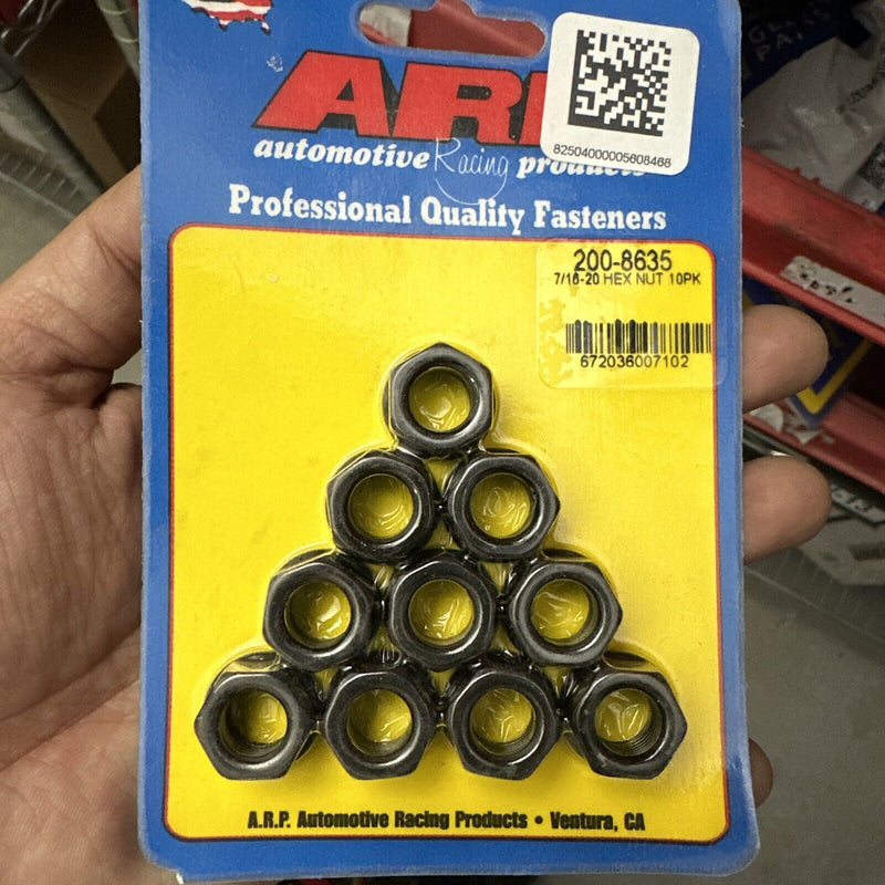 Kit de tuercas ARP 8740 Cromo Molibdeno 7/16˝-20 Tamaño de dado 5/8 hexagonal 200-8635