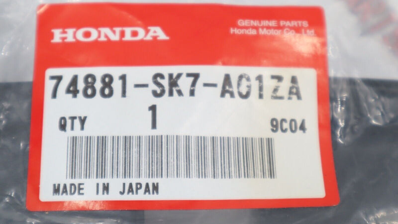CUBIERTA DE MOLDURA NEGRA PARA PORTON TRASERO HONDA CIVIC CRX, ORIGINAL, BNIB, RARA, *NH167L*, Negro grafito