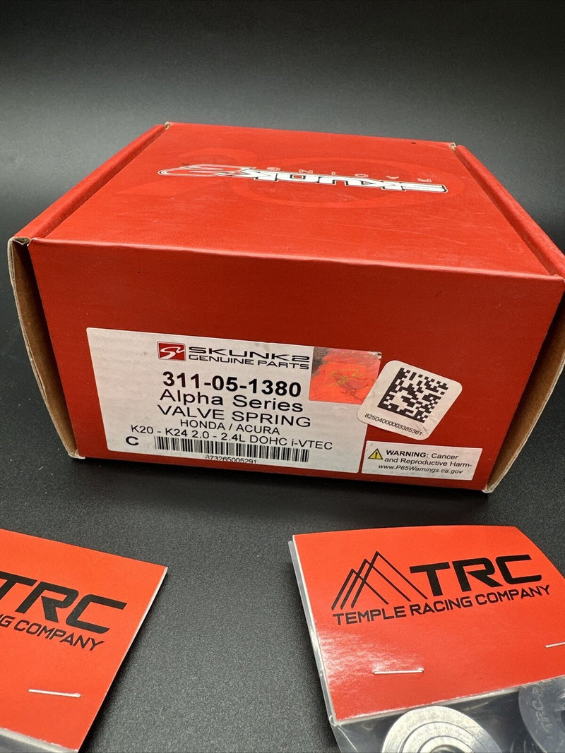Kit de resortes de válvula dobles y retenedores de titanio TRC Skunk2 Alpha Serie K K20 K24