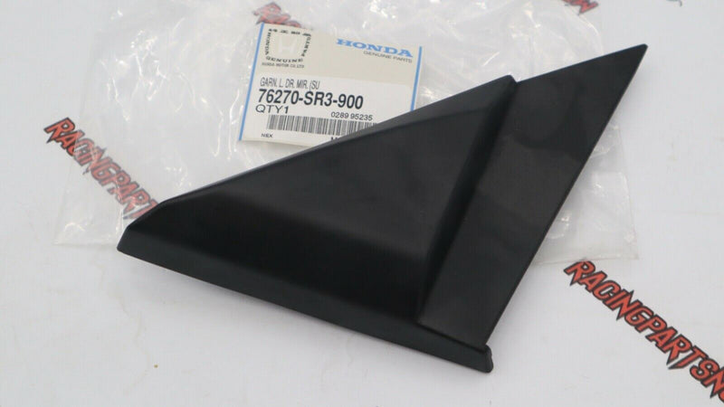 NUEVA cubierta embellecedora interior para espejo retrovisor del lado izquierdo del conductor del Honda Civic OEM 1992-1995