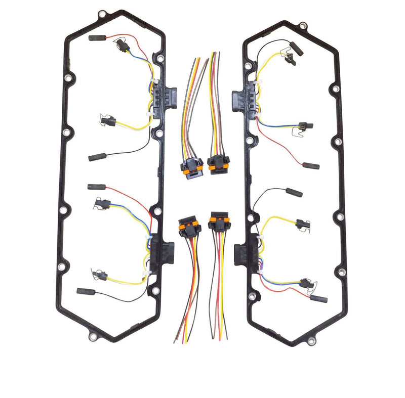 Junta de tapa de válvulas con arnés de bujías incandescentes para Ford Powerstroke 7.3 (94-97) 