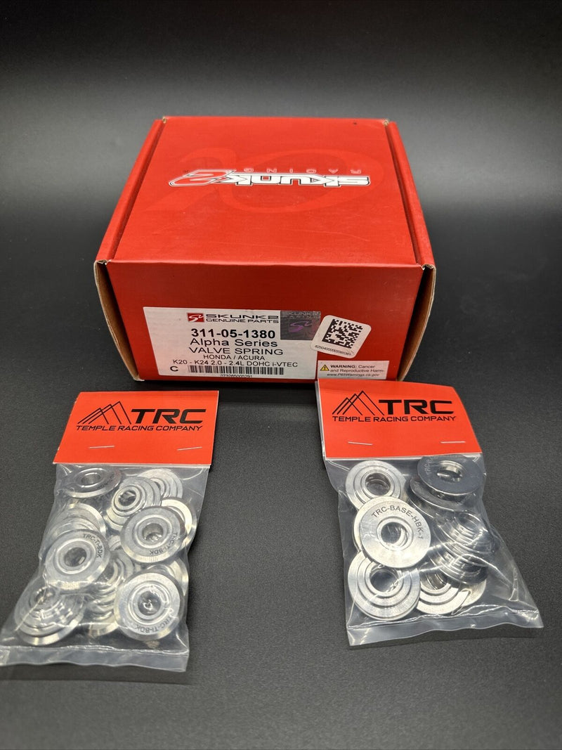 Kit de resortes de válvula dobles y retenedores de titanio TRC Skunk2 Alpha Serie K K20 K24