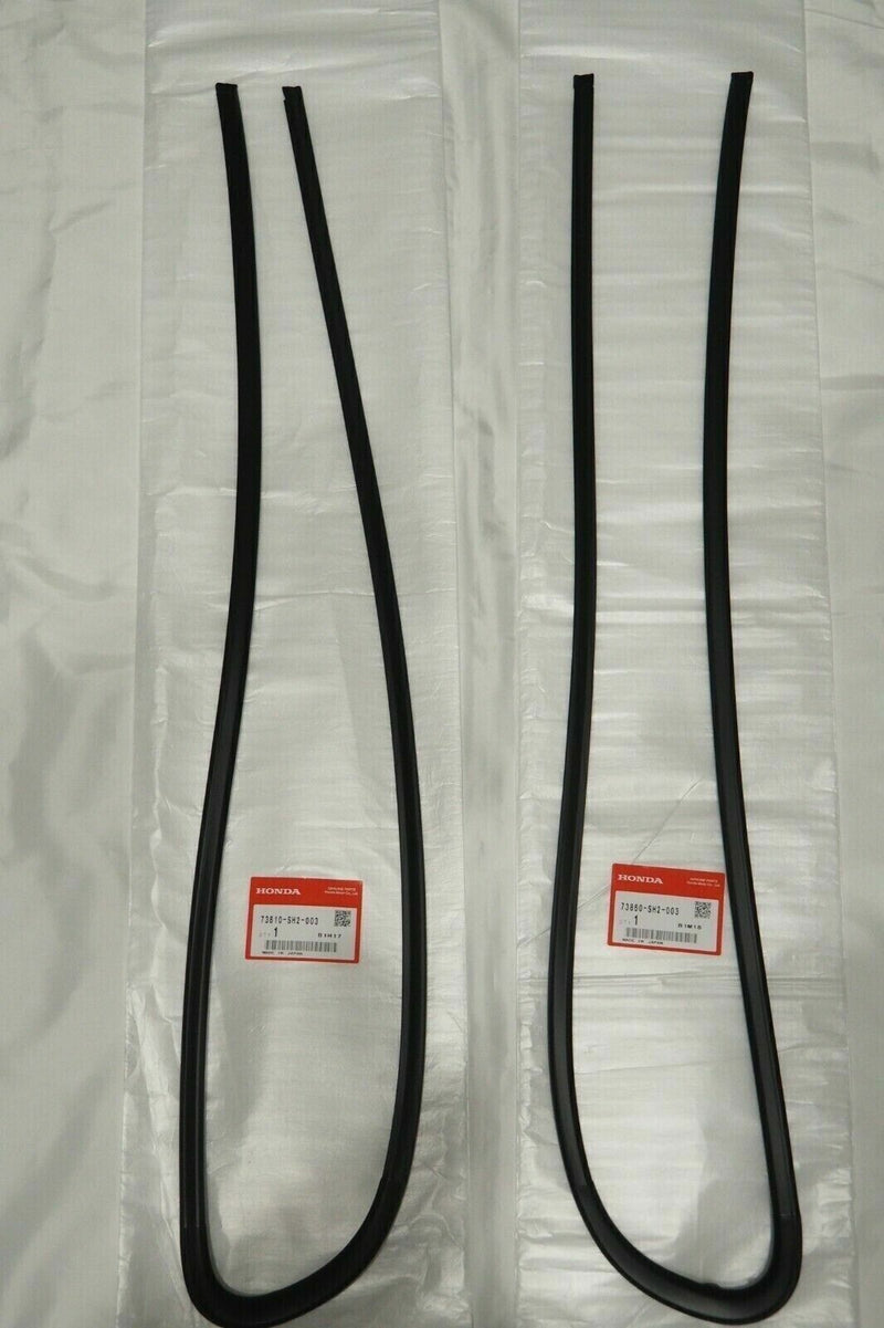 Moldura exterior de vidrio para ventana trasera de Honda CRX 88-91 OEM para conductor y pasajero