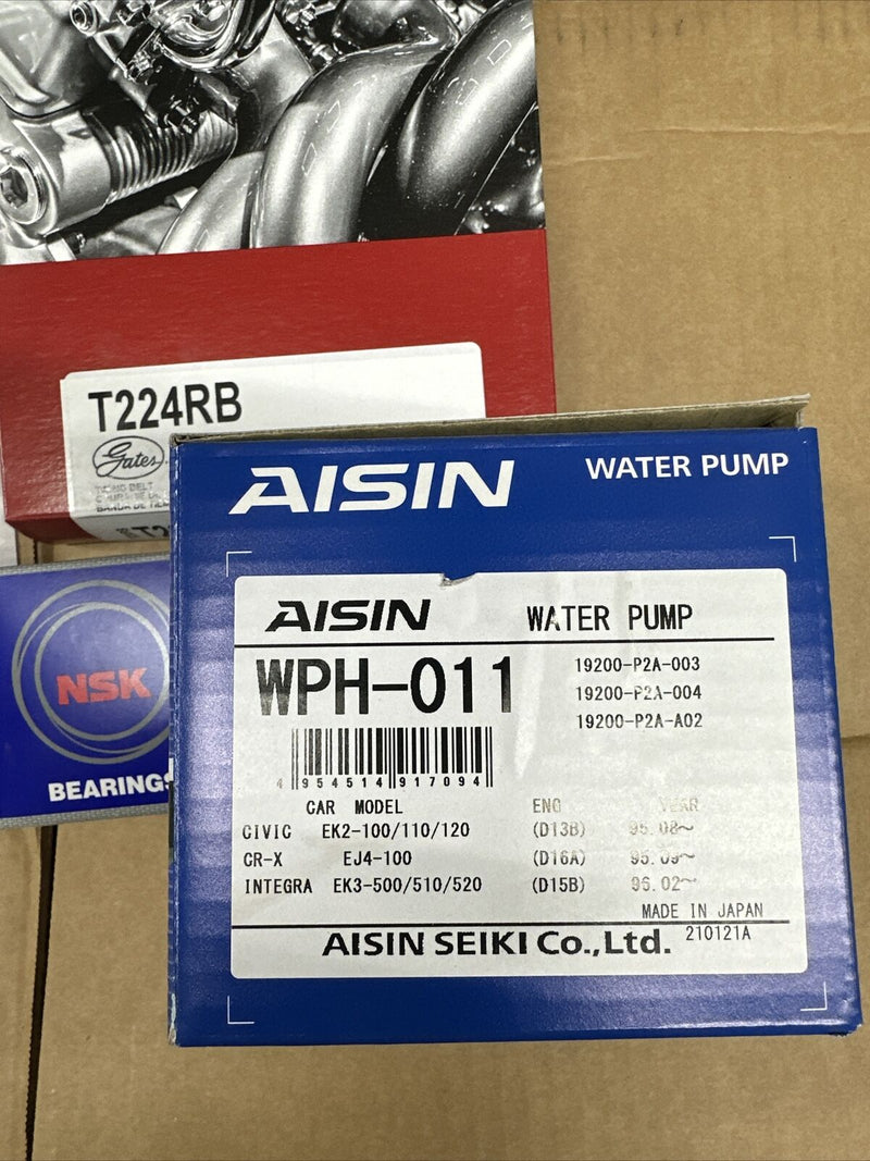 96-00 HONDA CIVIC D16Y8 GATES BLUE RACING CORREA DE DISTRIBUCIÓN TENSOR DE BOMBA DE AGUA 