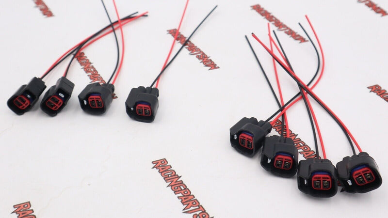 8 piezas EV6 EV14 USCAR conector de inyector de combustible cable flexible Dodge LS2 LS3 GM Ford