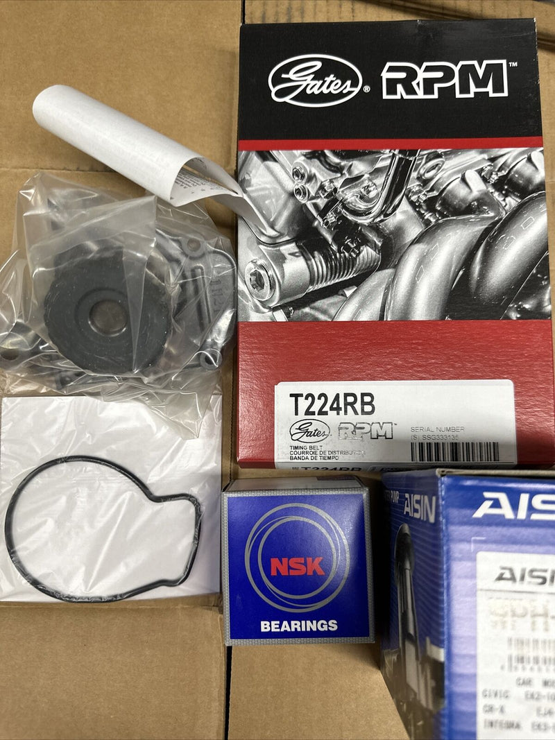 96-00 HONDA CIVIC D16Y8 GATES BLUE RACING CORREA DE DISTRIBUCIÓN TENSOR DE BOMBA DE AGUA 