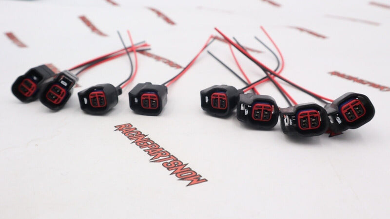 8 piezas EV6 EV14 USCAR conector de inyector de combustible cable flexible Dodge LS2 LS3 GM Ford