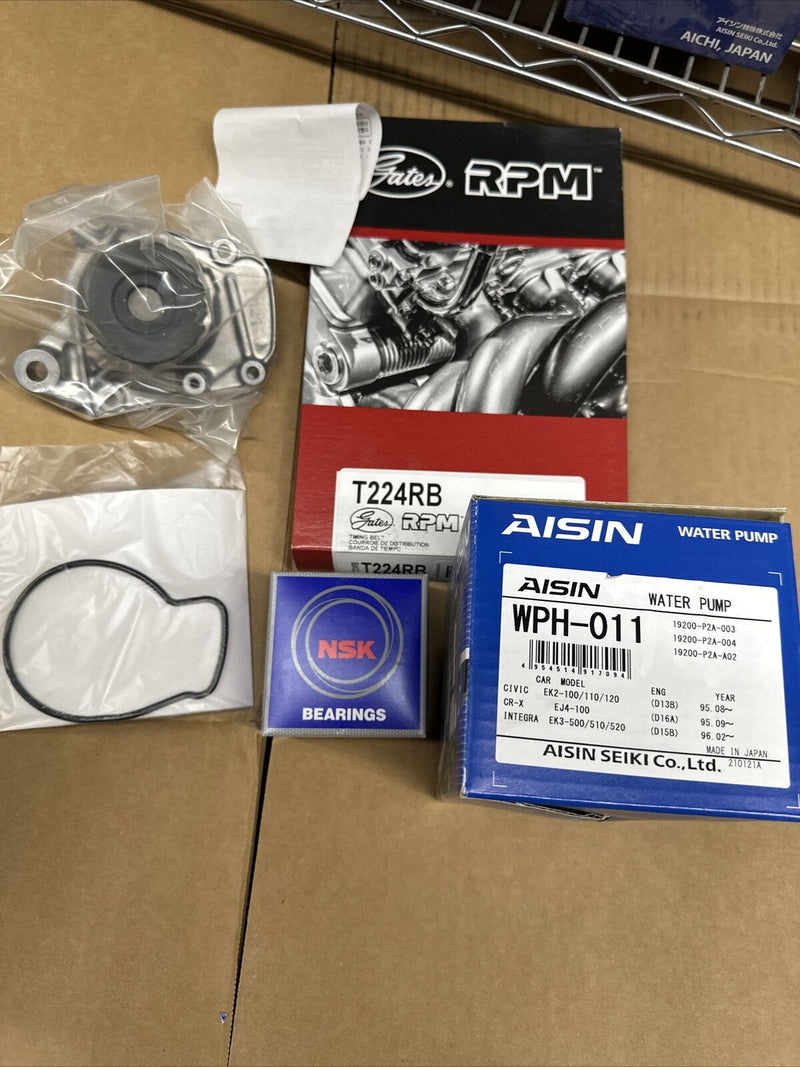 96-00 HONDA CIVIC D16Y8 GATES BLUE RACING CORREA DE DISTRIBUCIÓN TENSOR DE BOMBA DE AGUA 