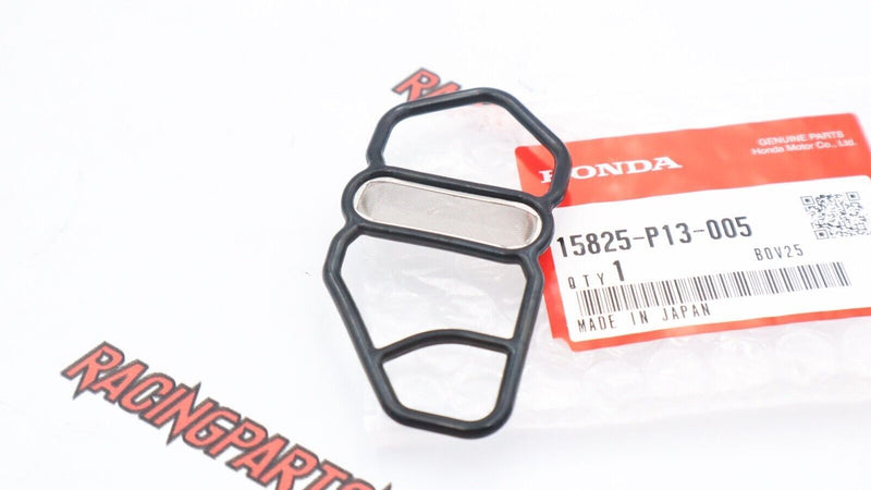 Junta de solenoide VTEC inferior OEM Honda 15825-P13-005, sello de malla, pieza original