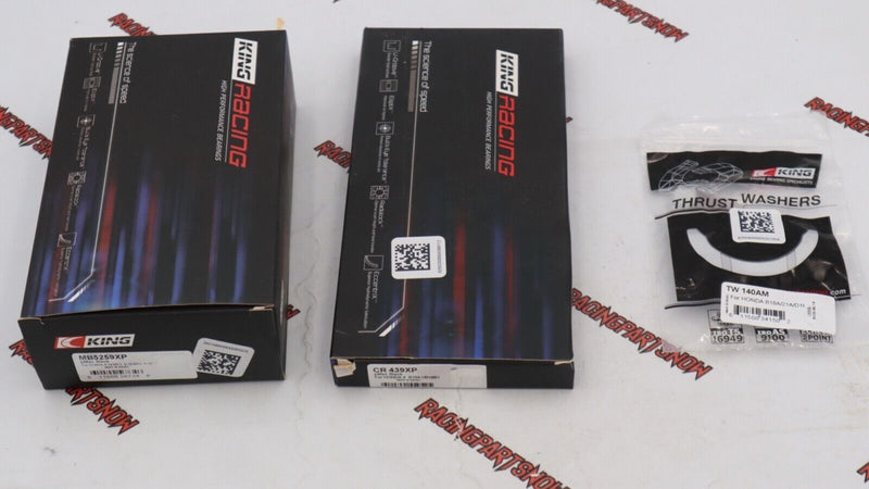 Juego de cojinetes de empuje de biela principal KING XP Race STD Honda B16A B17A1 B18A1 B18B1