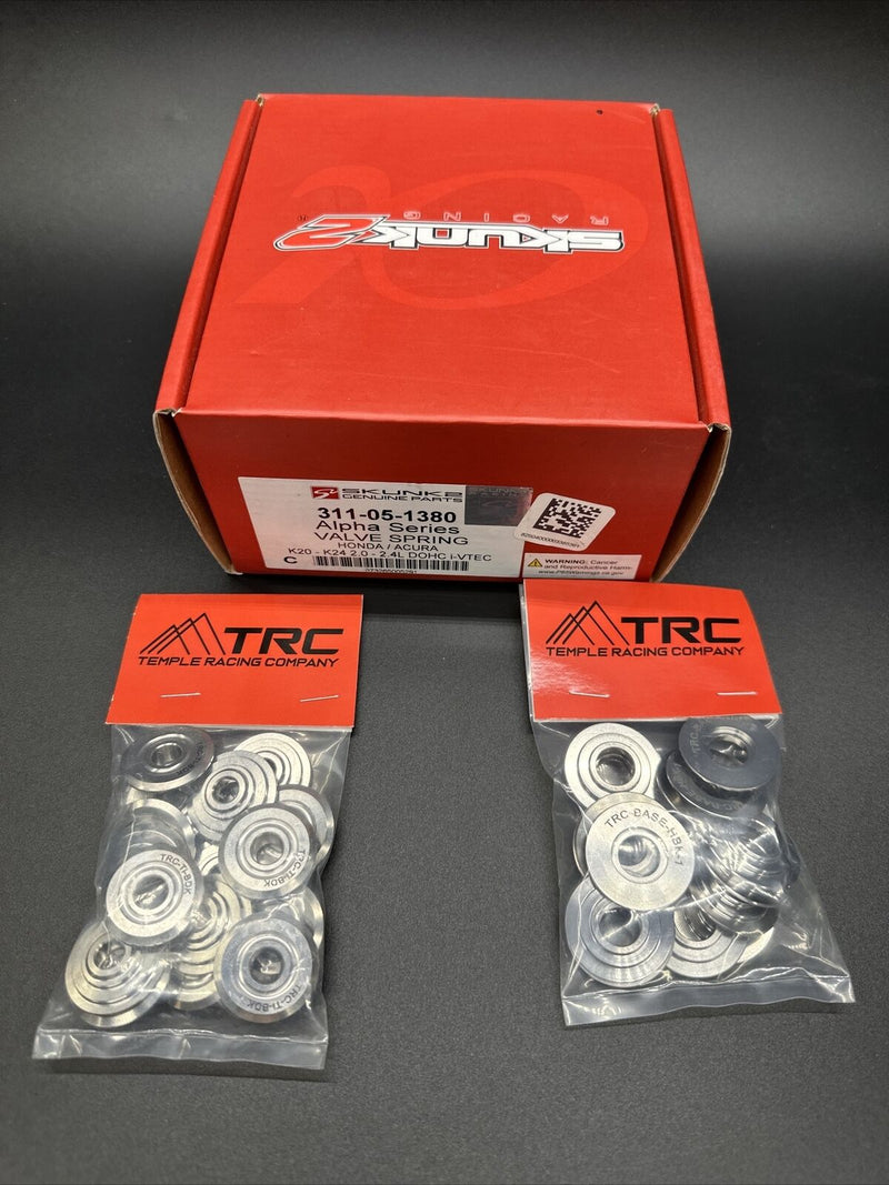 Kit de resortes de válvula dobles y retenedores de titanio TRC Skunk2 Alpha Serie K K20 K24