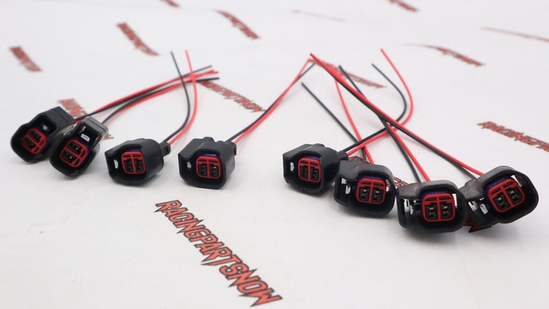 8 piezas EV6 EV14 USCAR conector de inyector de combustible cable flexible Dodge LS2 LS3 GM Ford