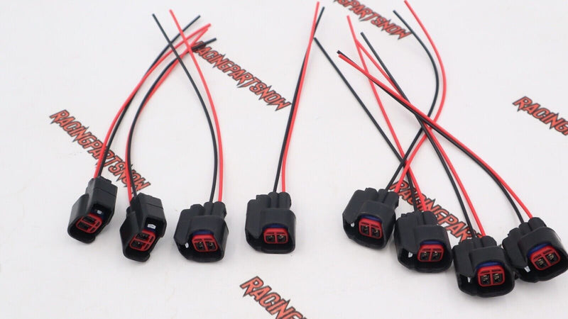 8 piezas EV6 EV14 USCAR conector de inyector de combustible cable flexible Dodge LS2 LS3 GM Ford