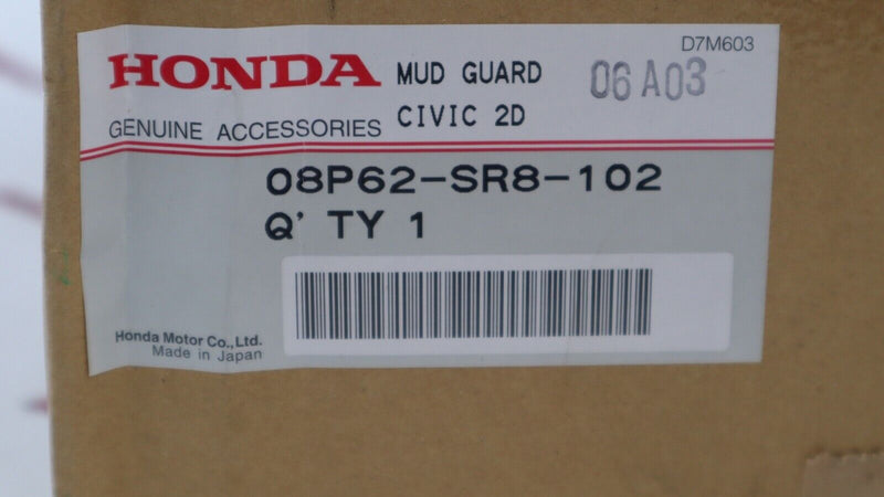 RARO OEM HONDA 92-95 CIVIC 2 PUERTAS COUPE DX EX EJ D16 GUARDABARROS PROTECTORES CONTRA SALPICADURAS