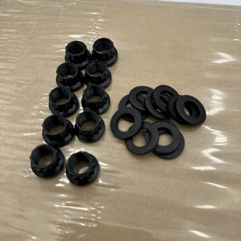 12 Point Head Stud Nuts LS VTEC B20B B16 Head GSR SI ITR (10 Nuts /Washer )