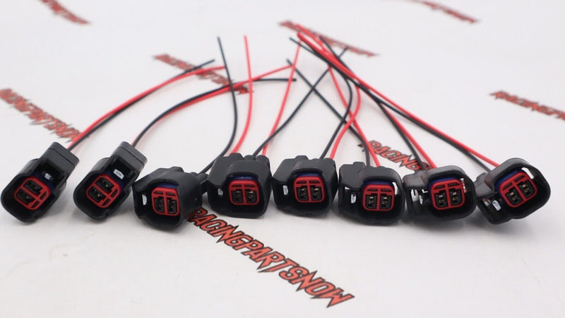 8 piezas EV6 EV14 USCAR conector de inyector de combustible cable flexible Dodge LS2 LS3 GM Ford