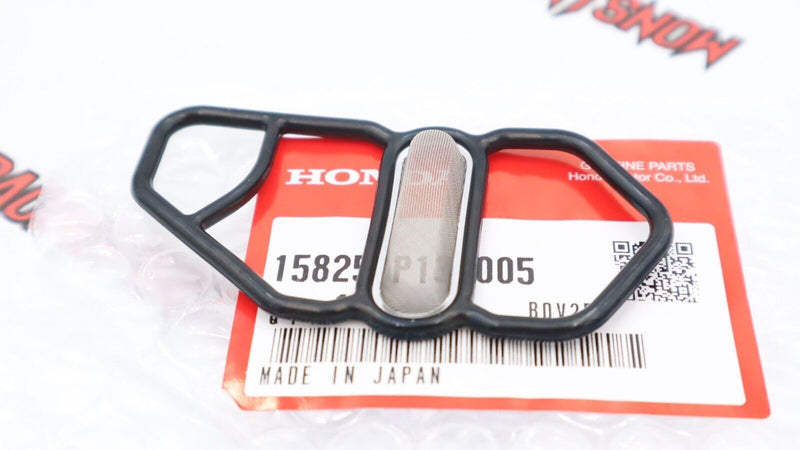 Junta de solenoide VTEC inferior OEM Honda 15825-P13-005, sello de malla, pieza original