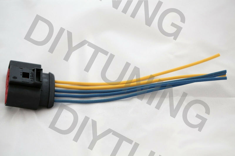 Conector de 5 pines del sensor de flujo de aire masivo para VW Golf Jetta Passat Reemplaza 1J0973775A