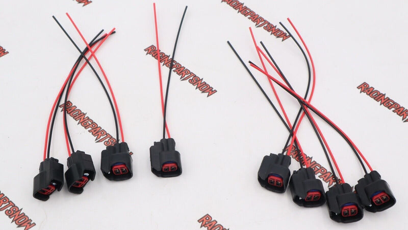 8 piezas EV6 EV14 USCAR conector de inyector de combustible cable flexible Dodge LS2 LS3 GM Ford