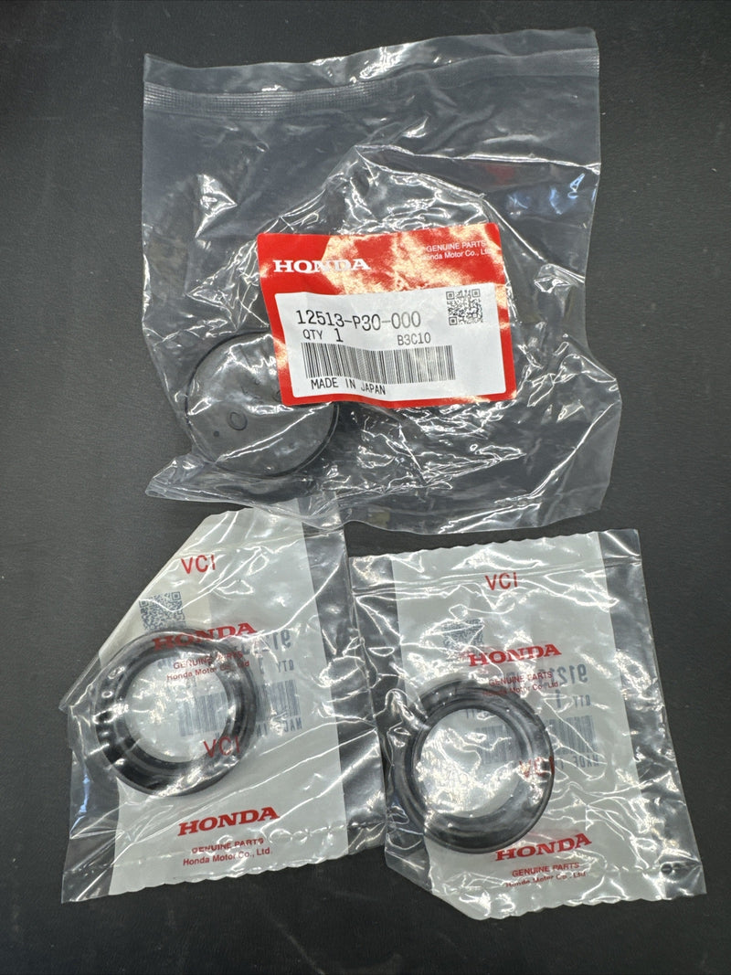 SELLOS DE LEVAS ORIGINALES HONDA ACURA OEM CON JUEGO DE TAPAS DE LEVAS BH DOHC VTEC NUEVOS SELLADOS 