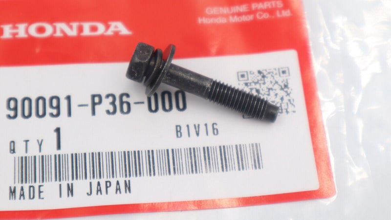 Tornillo de tapa de caja de filtro de aire de motor Honda original OEM 5x28 Perno de tapa 90091-P36-000