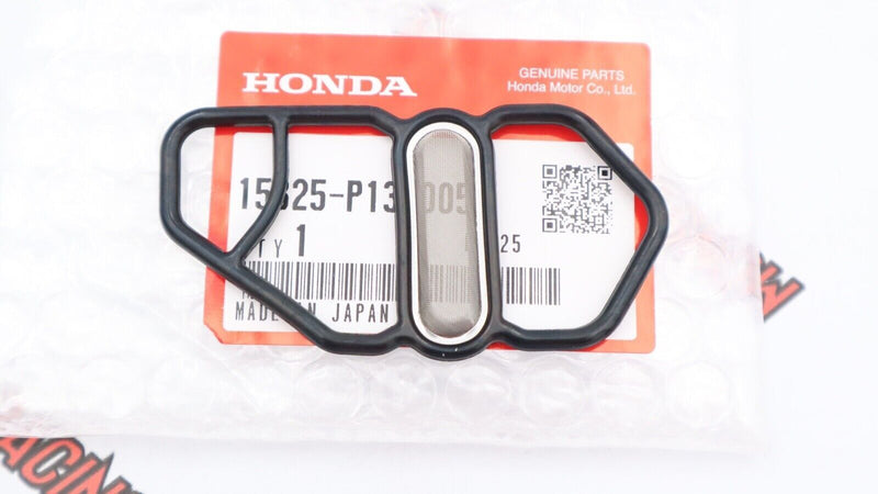 Junta de solenoide VTEC inferior OEM Honda 15825-P13-005, sello de malla, pieza original