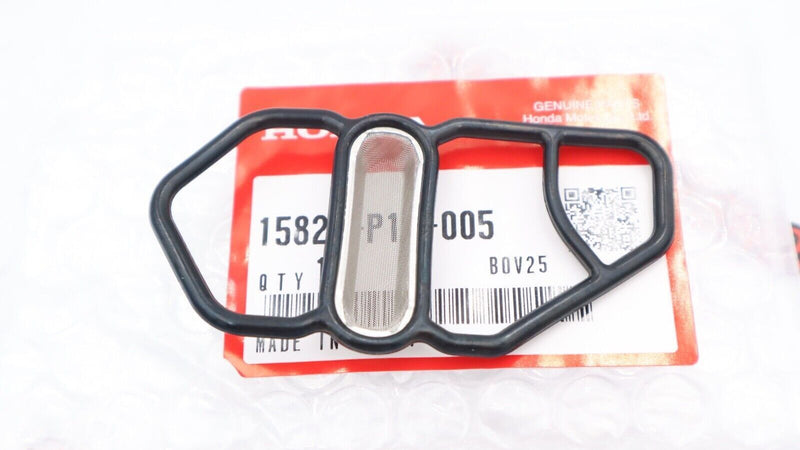 Junta de solenoide VTEC inferior OEM Honda 15825-P13-005, sello de malla, pieza original