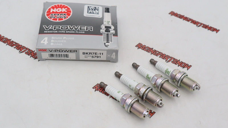 BKR7E-11 NGK V-Power Spark Plugs Colder Turbo Honda Civic Si Integra GSR Type-R