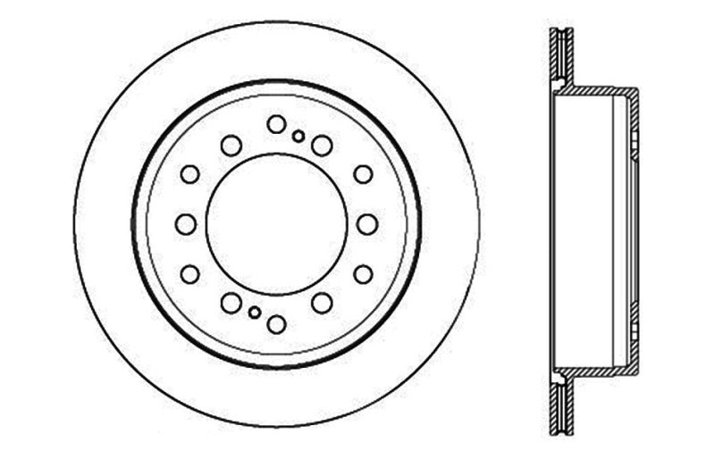 Rotor de freno deportivo ranurado y perforado StopTech