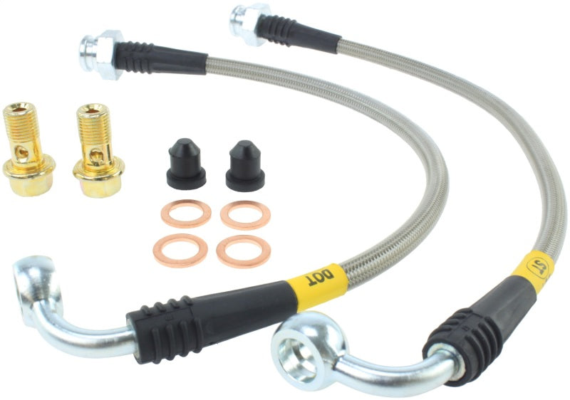 Latiguillos de freno traseros BBK de acero inoxidable StopTech 03-07 350Z/G35