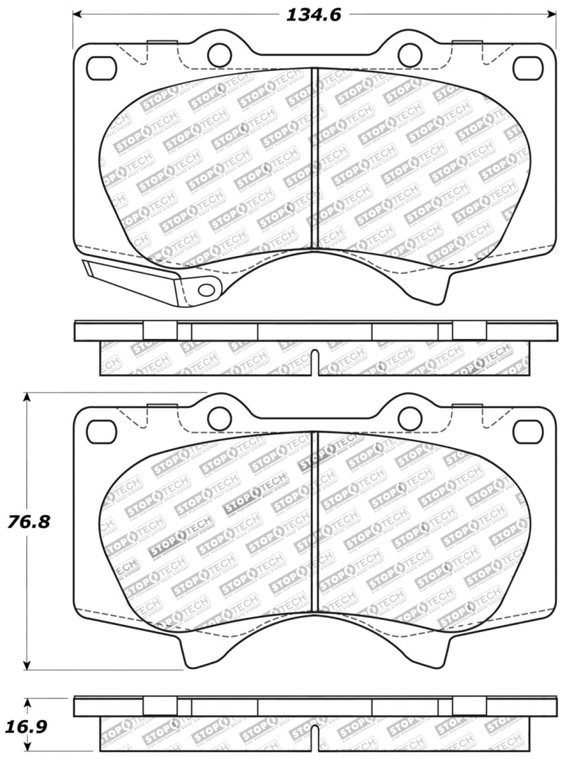 Pastillas de freno delanteras para Lexus GX 470 03-09 de StopTech Performance