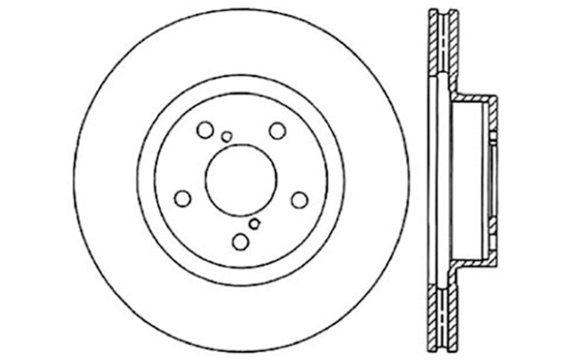 Rotor de freno deportivo ranurado y perforado StopTech