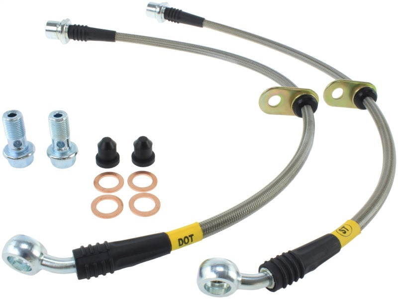 Conductos de freno traseros de acero inoxidable StopTech 00-05 Toyota MR2 Spyder