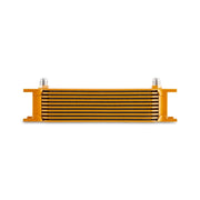 Mishimoto Universal - 8AN 10 Row Oil Cooler - Gold - BattleBorn SpeedShop