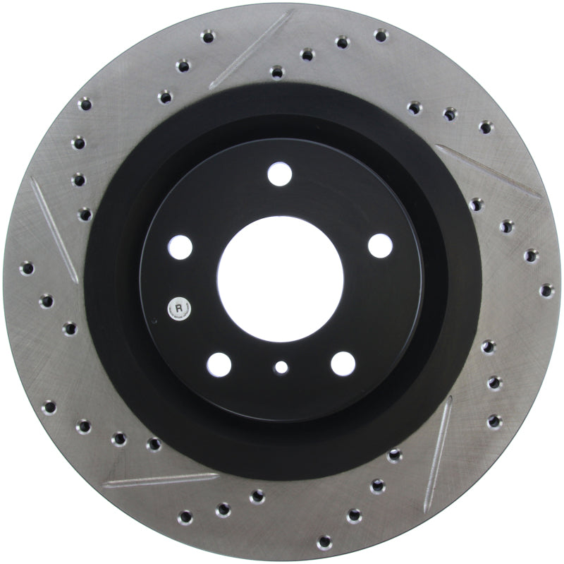 Rotor delantero derecho ranurado y perforado StopTech 06-07 350Z / 05-07 G35 exp Sport/ 06-07 G35X SportStop