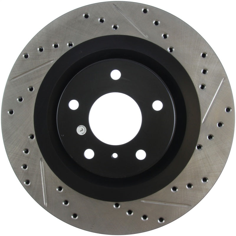 Rotor delantero izquierdo ranurado y perforado StopTech 06-07 350Z / 05-07 G35 exp Sport/ 06-07 G35X SportStop