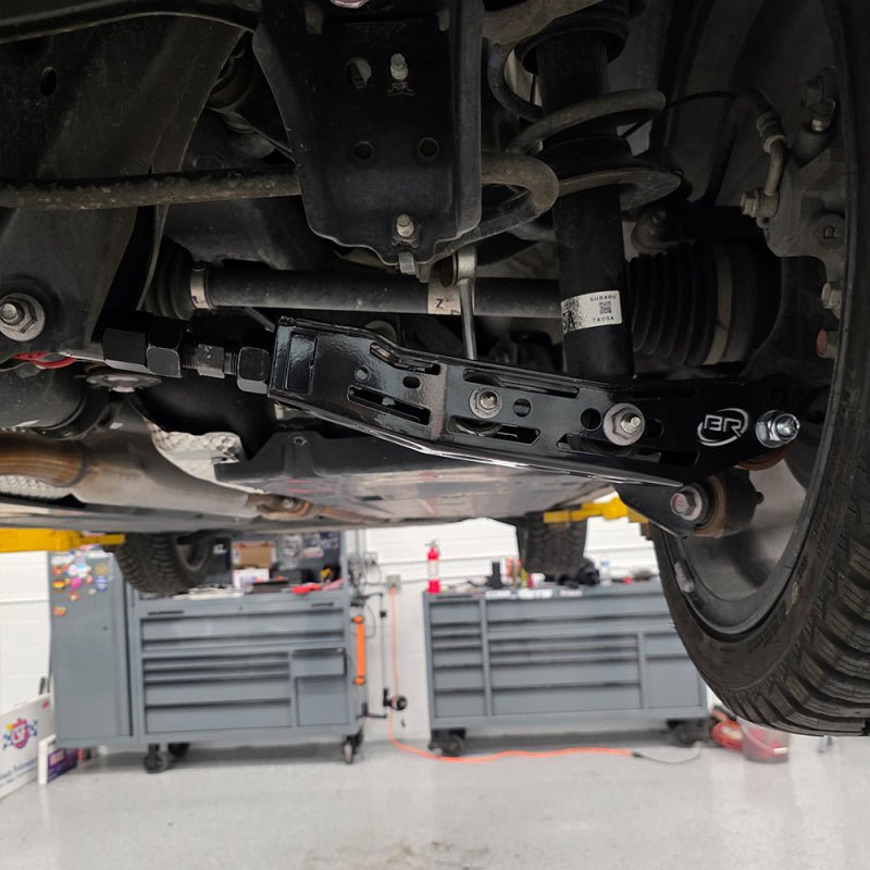 BLOX Racing Racing Rear Lower Control Arms - Blk (Toyota 86 / Scion FRS / Subaru BRZ / WRX / STi) V2 - BattleBorn SpeedShop