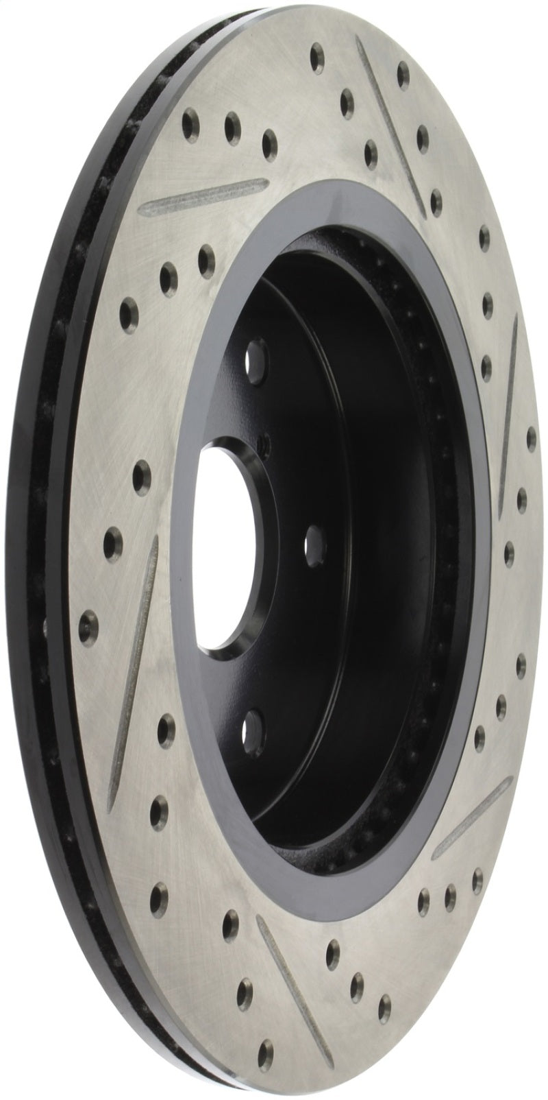 Rotor trasero derecho ranurado y perforado StopTech 16-17 Subaru WRX (con tecnología Eyesight)