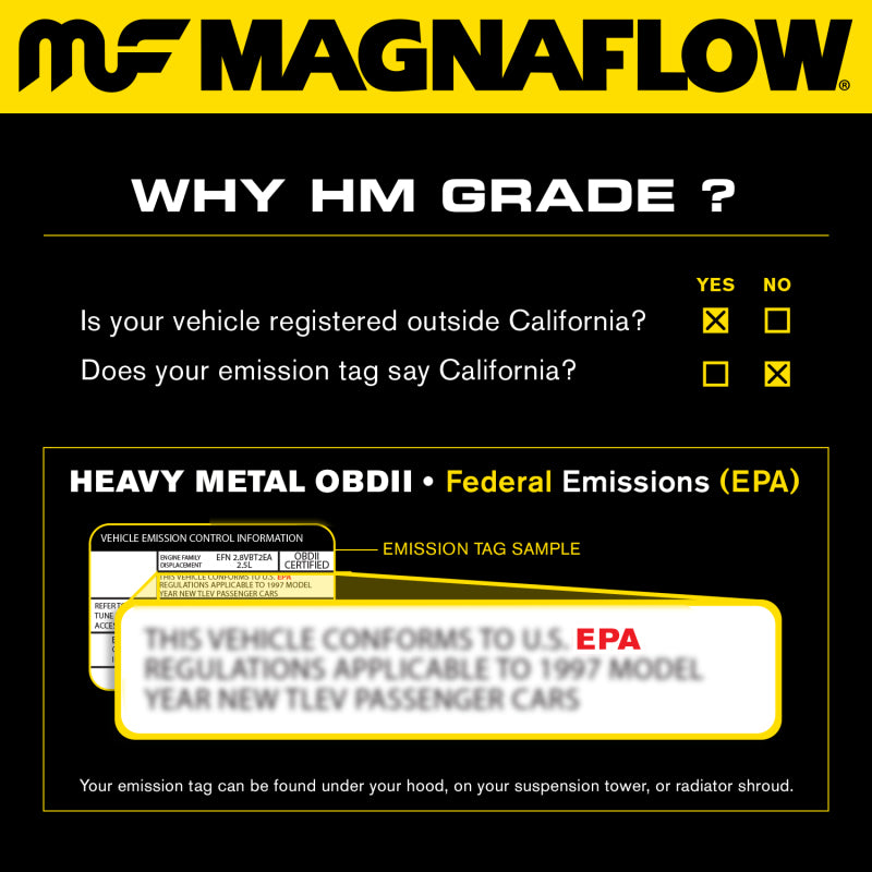 MagnaFlow Conv DF Estándar Cat 00-05 Toyota MR2 Spyder 1.8L Trasero